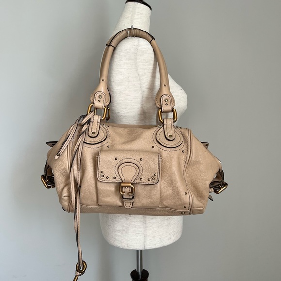 Chloe Calfskin Medium Paddington Satchel Beige - Picture 3 of 15